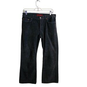 Fcuk Gray Corduroy Front Denim Back Button Front Cotton Jeans Size 32